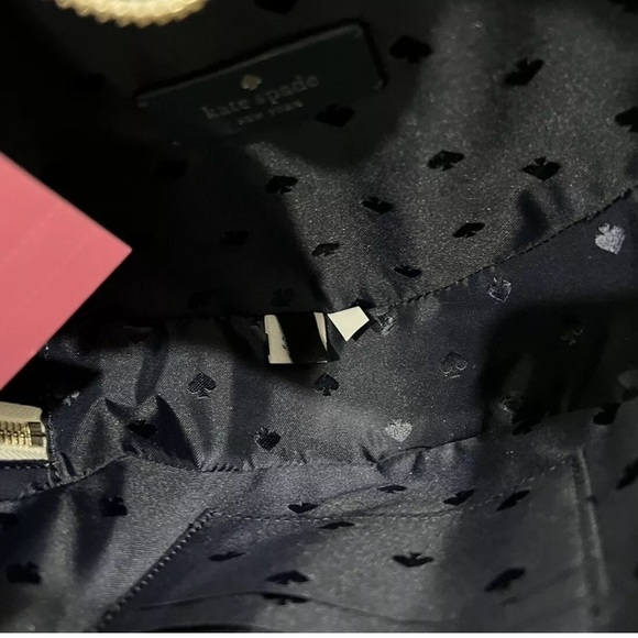 Kate Spade Love Shack Dancing Cherries Saffiano Heart Crossbody Bag Tote Cherry - Picture 6 of 8